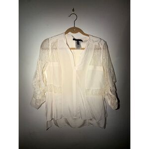 BCBG MAXAZRIA SIZE S women’s top white